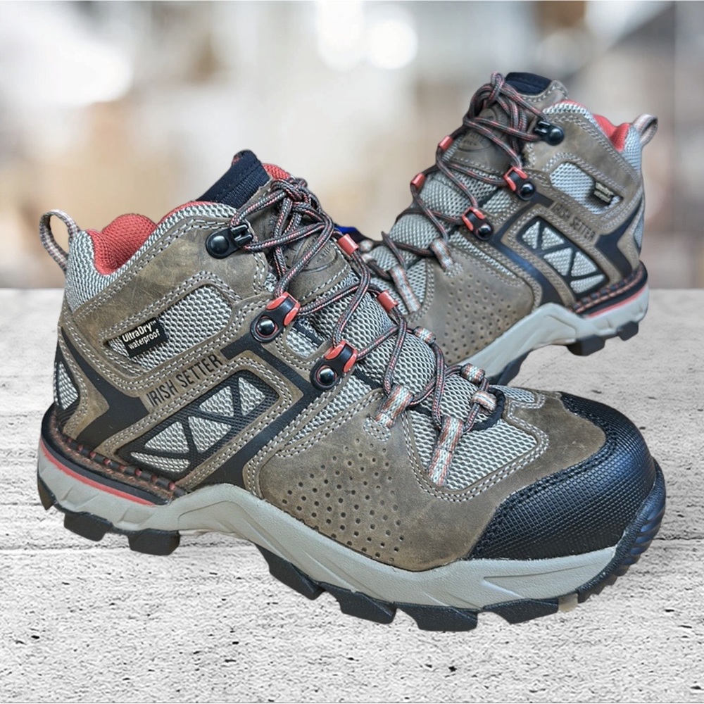 Red Wing Irish Setter Shoes 83212 Crosby Hiking Outdoors Work Boots Women’s 7.5 - Picture 2 of 15
